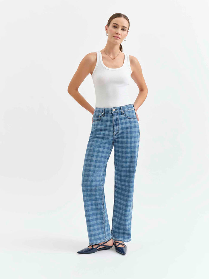 1999 Slouch 90s Fit Jean in Denim Check