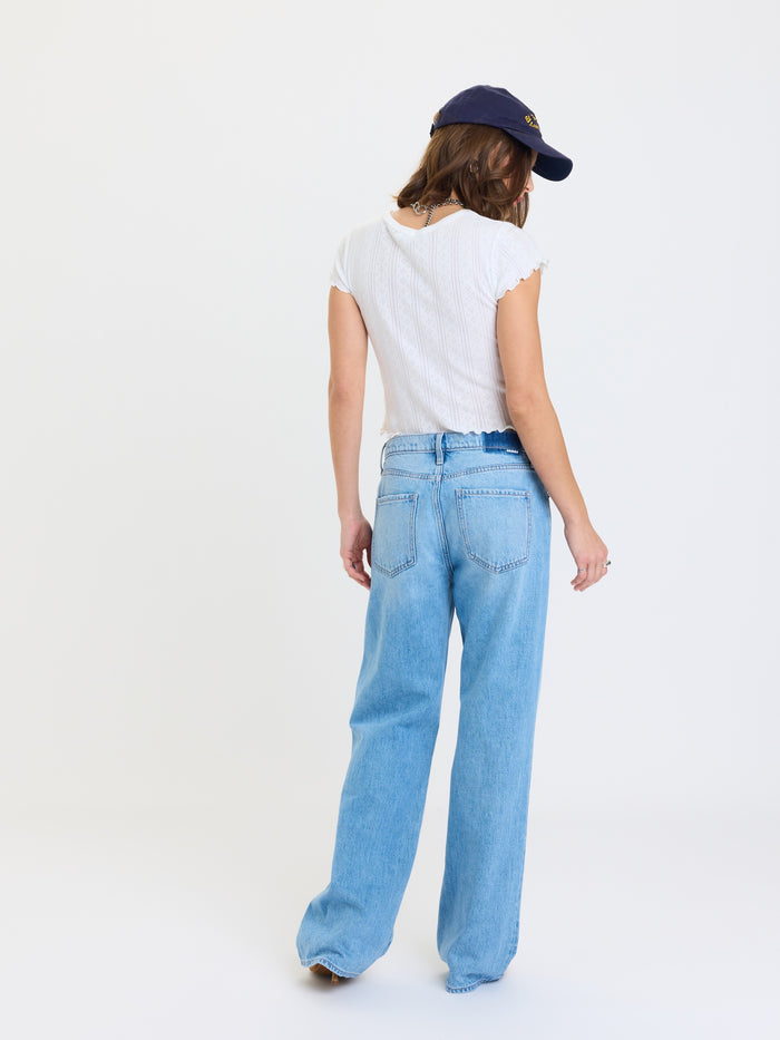 2k Mid Rise Relaxed Baggy Pant in Pulse