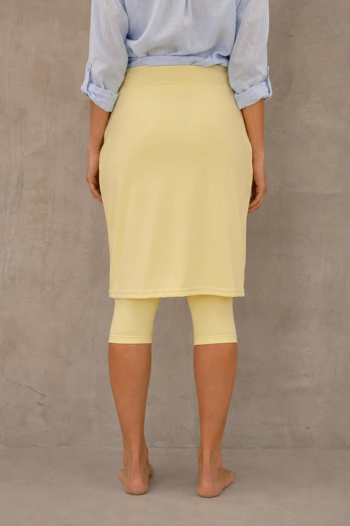 3/4 Nylon Athletic Skirt - Butter