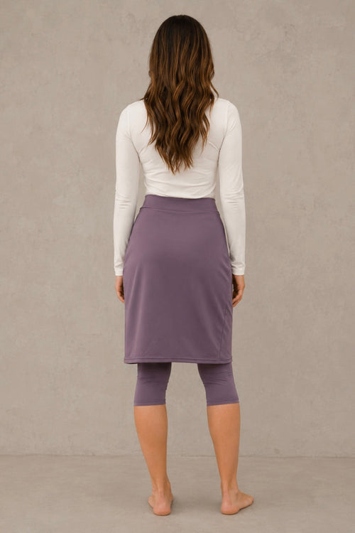 3/4 Nylon Athletic Skirt - Lilac