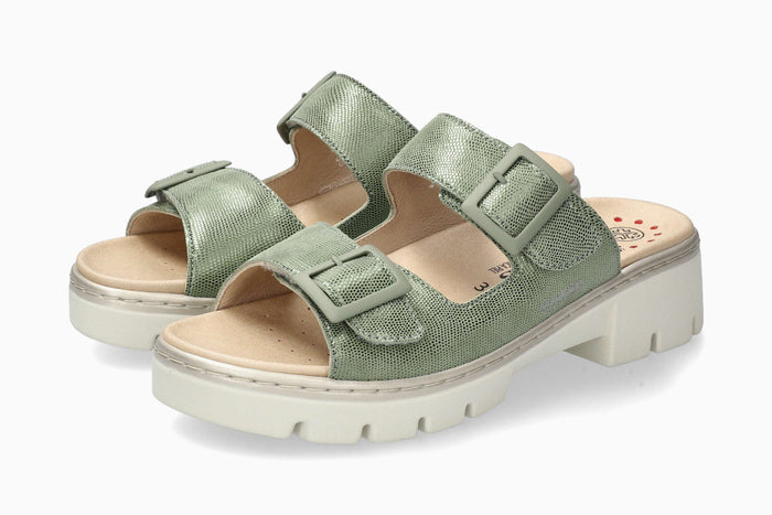 Mobils Alba Green Almond Women's Sandal