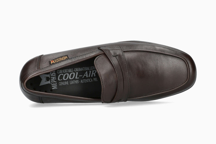 Mephisto Alexis N Moccasin Dark Brown Top