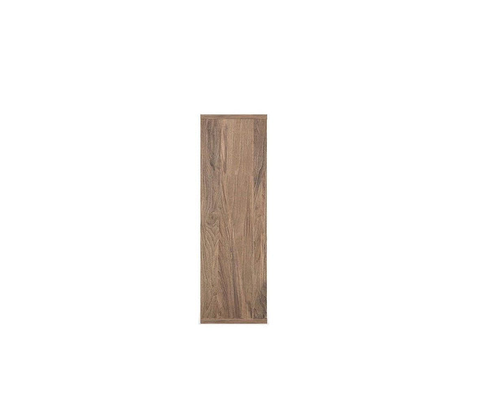 Rectangular wooden plank with a light brown, natural wood grain finish, standing vertically against a plain white background—perfect as a panel for an eco-friendly Arren Low Bookcase or to complement the Italian-made Arren Low Bookcase.