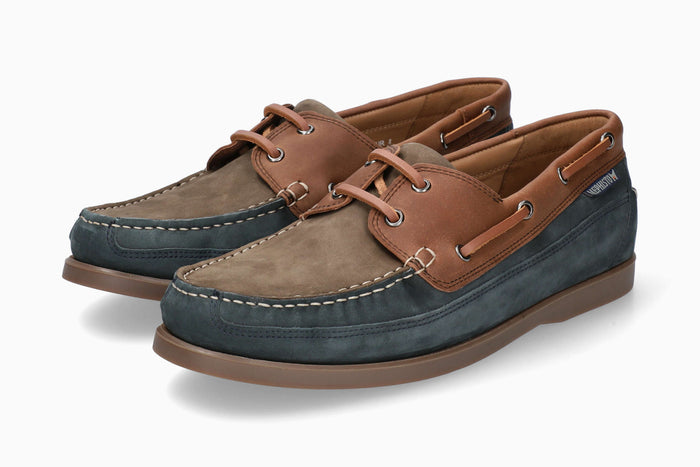 Mephisto Men's Boat Shoe Boating Night Blue