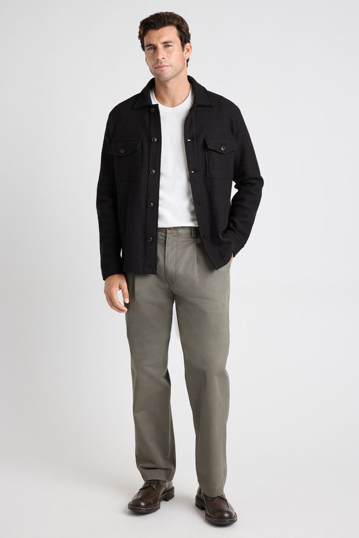 Boiled Wool Overshirt