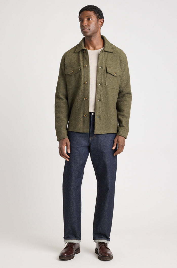Boiled Wool Overshirt