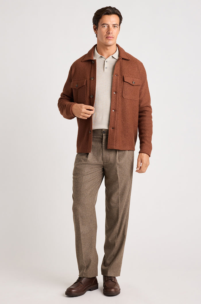 Boiled Wool Overshirt