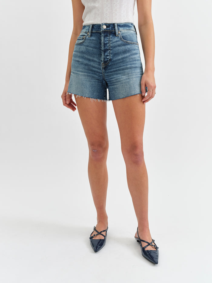 Bottom Line High Rise Short in Perfection