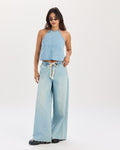 Cabana Drawstring Wide Leg in Charmed