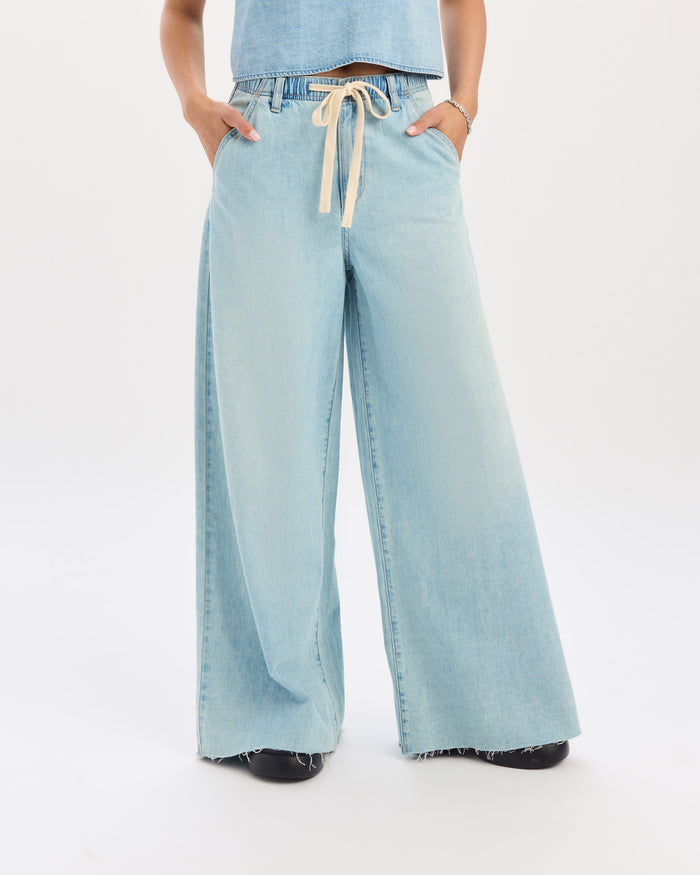 Cabana Drawstring Wide Leg in Charmed