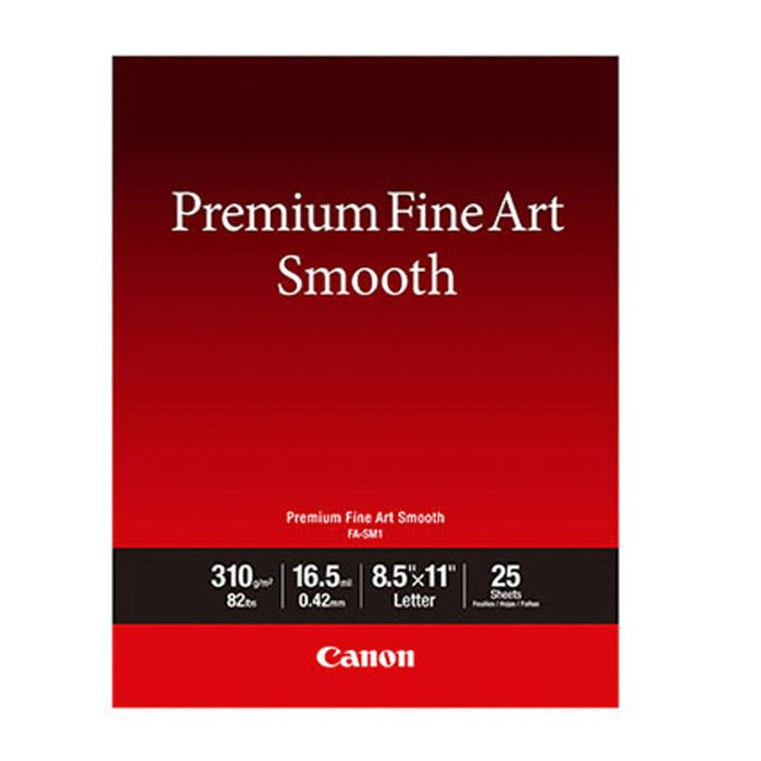 Canon 8.5x11" Premium Fine Art Smooth - 25 Sheets