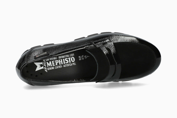 Carima Mephisto Women's Slip Ons Black Top