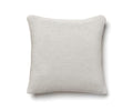 A square Cooper Pillow in Cooper Fog is displayed against a white background. This pillow showcases a retro-cozy, tightly knit cotton yarn fabric with slightly rounded corners.