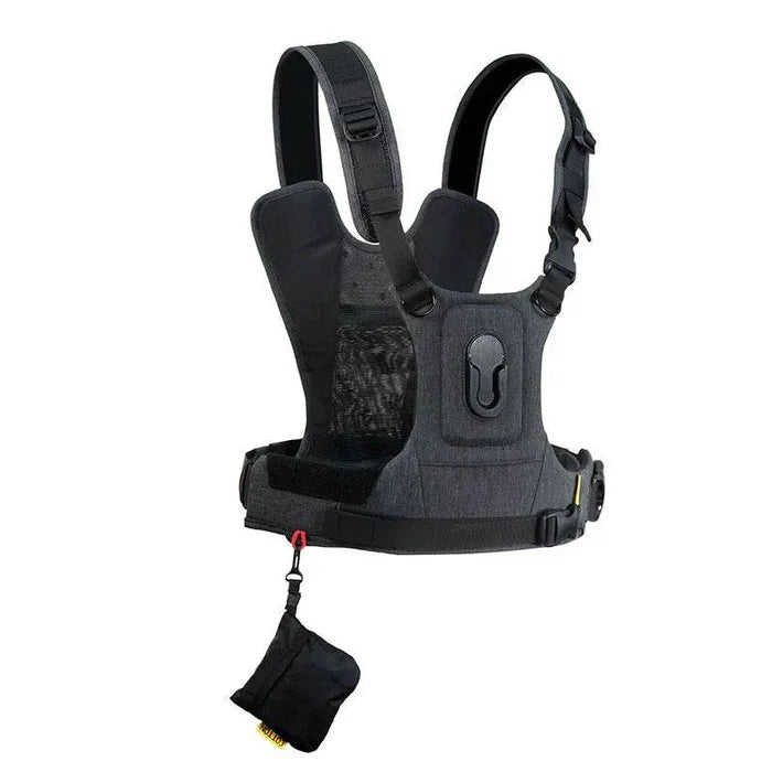 Cotton Carrier CCS G3 camera harness system for one camera with adjustable straps, ergonomic design, and quick-release belt