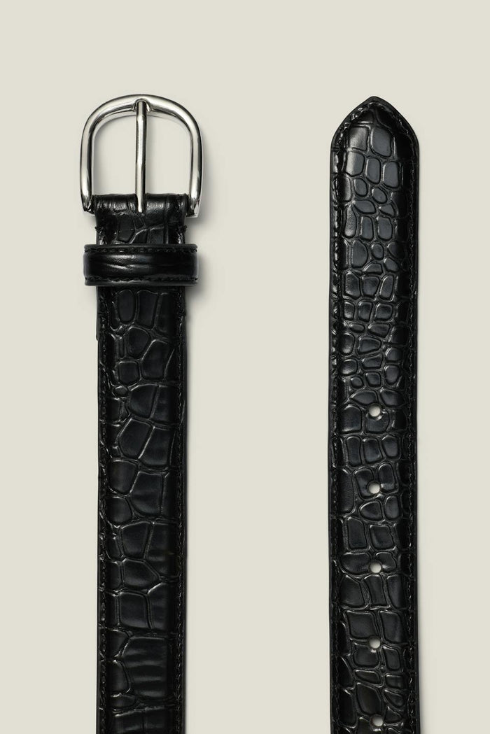 Croco Leather Belt