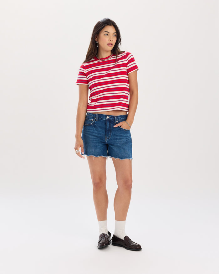 Crossroads Mid Rise Loose Short in Currents