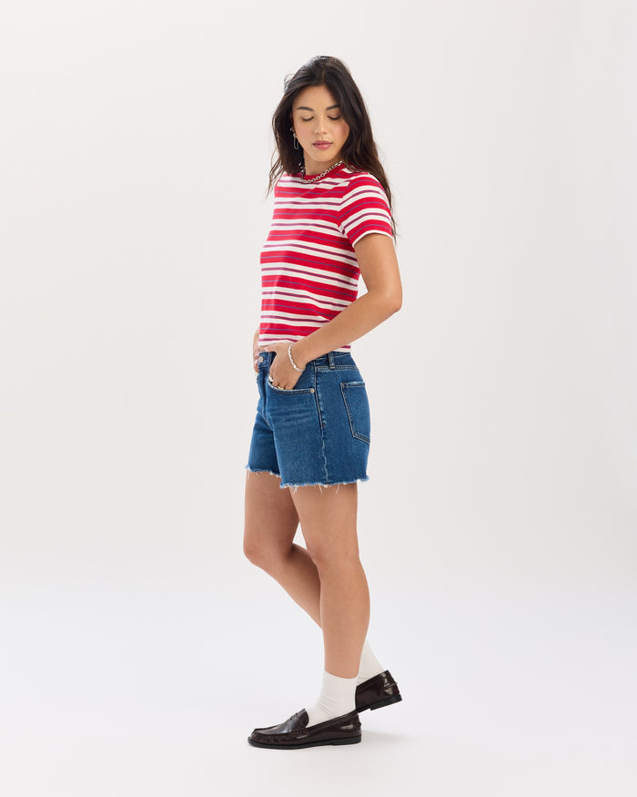 Crossroads Mid Rise Loose Short in Currents