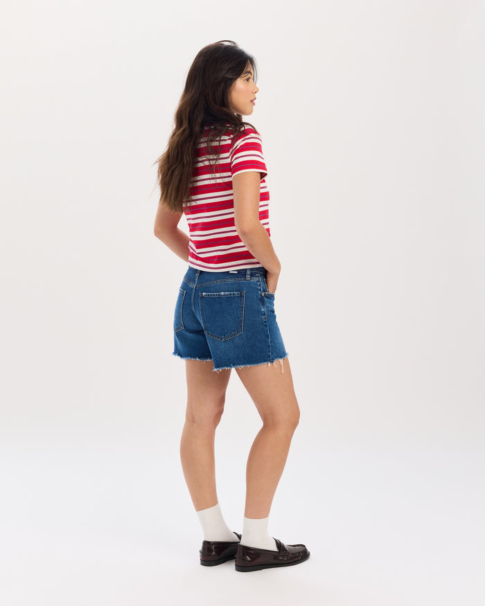 Crossroads Mid Rise Loose Short in Currents