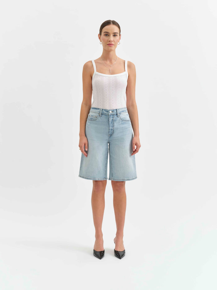Cruiser Mid Rise Short - Dew Drop Vintage