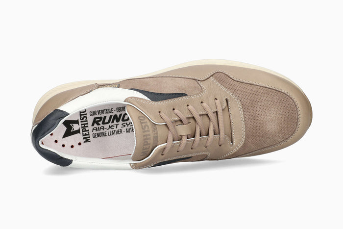 Mephisto Davis Light Taupe Men's Sneaker Top
