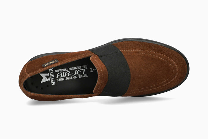 Debby Mephisto Women's Slip Ons Brown Top