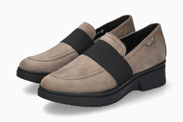 Debby Mephisto Women's Slip Ons Walnut Side