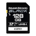 Delkin Black 128GB SDXC 90MB/s UHS I V30 Memory Card