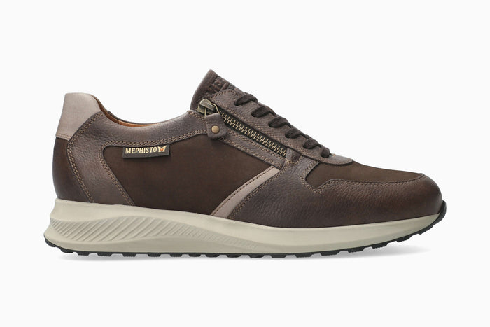 Mephisto Dino Perf Men's Sneaker - Dark Brown