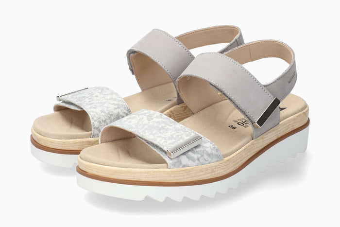 Dominica Mephisto Women's Sandals Light Grey Full Pair