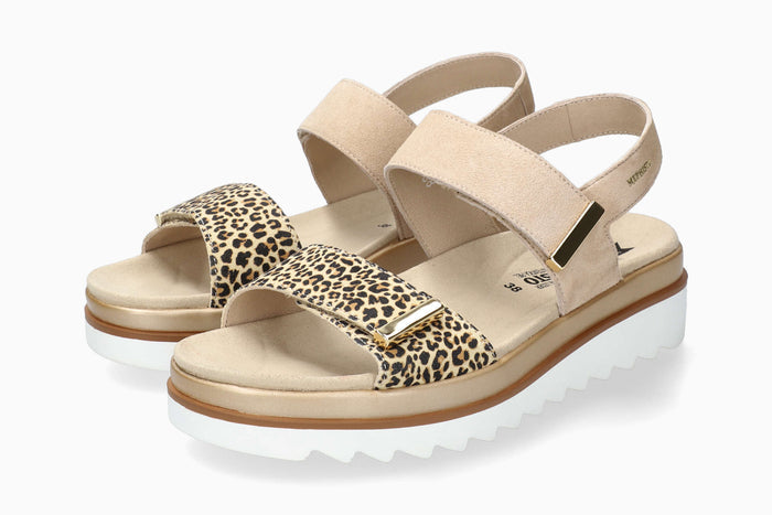 Mephisto Women's Sandal Dominica Light Sand Leopard