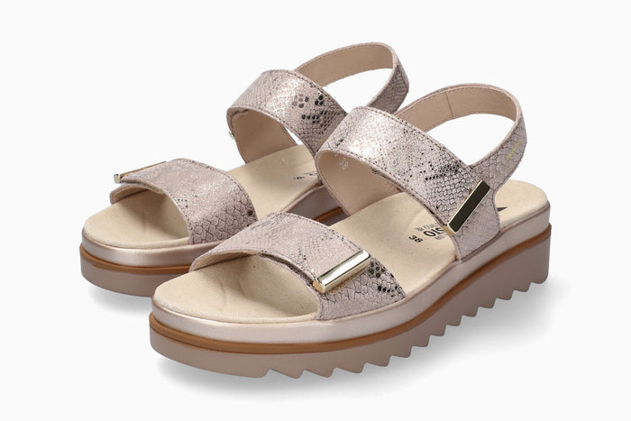 Dominica Mephisto Women's Sandals Light Taupe Full Pair