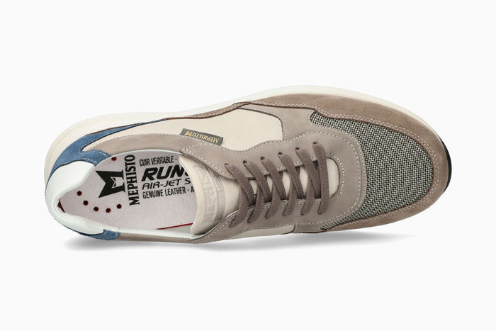 Mephisto Men's Sneaker Driss Grey Top