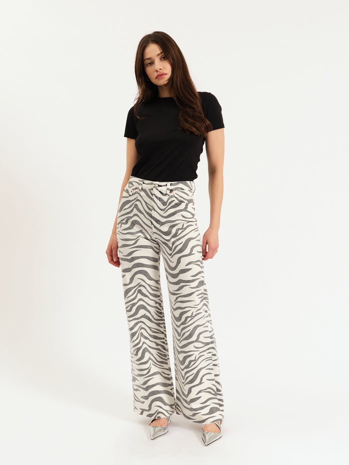 Far Out High Rise Wide in Zebra