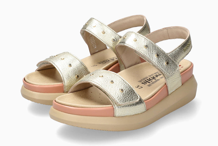 Mobils Women's Flat Farra Gold