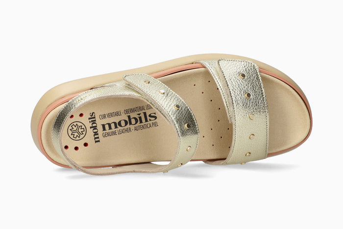 Mobils Women's Flat Farra Gold Top