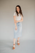 Final Sale A Line Denim Skirt