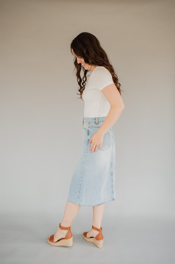 Final Sale A Line Denim Skirt