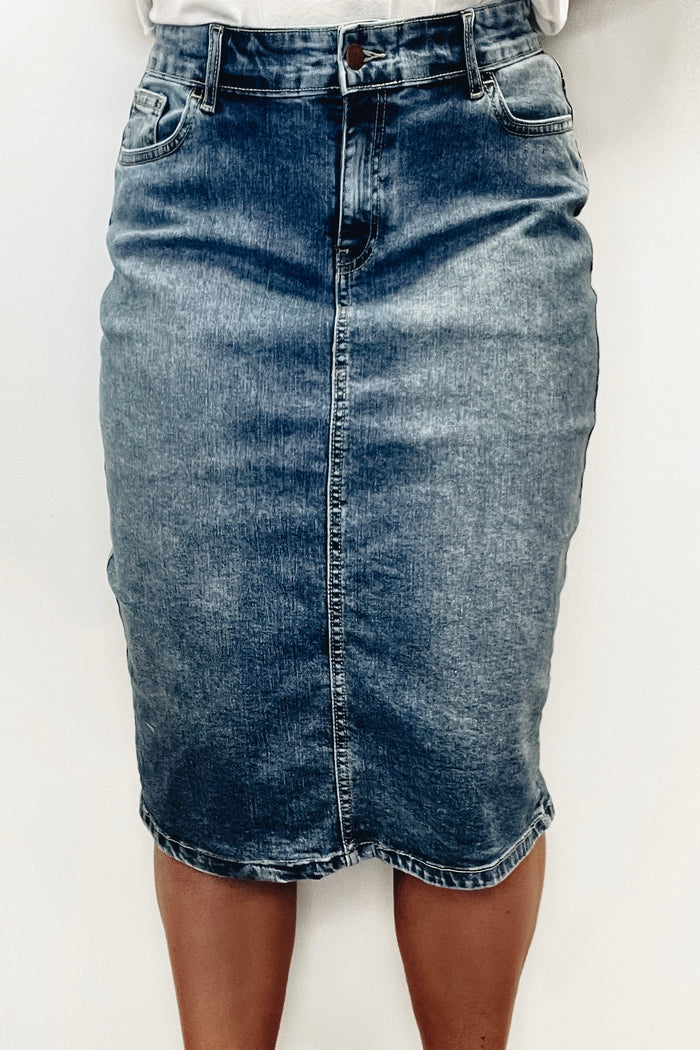 Final Sale Brielle Denim Skirt