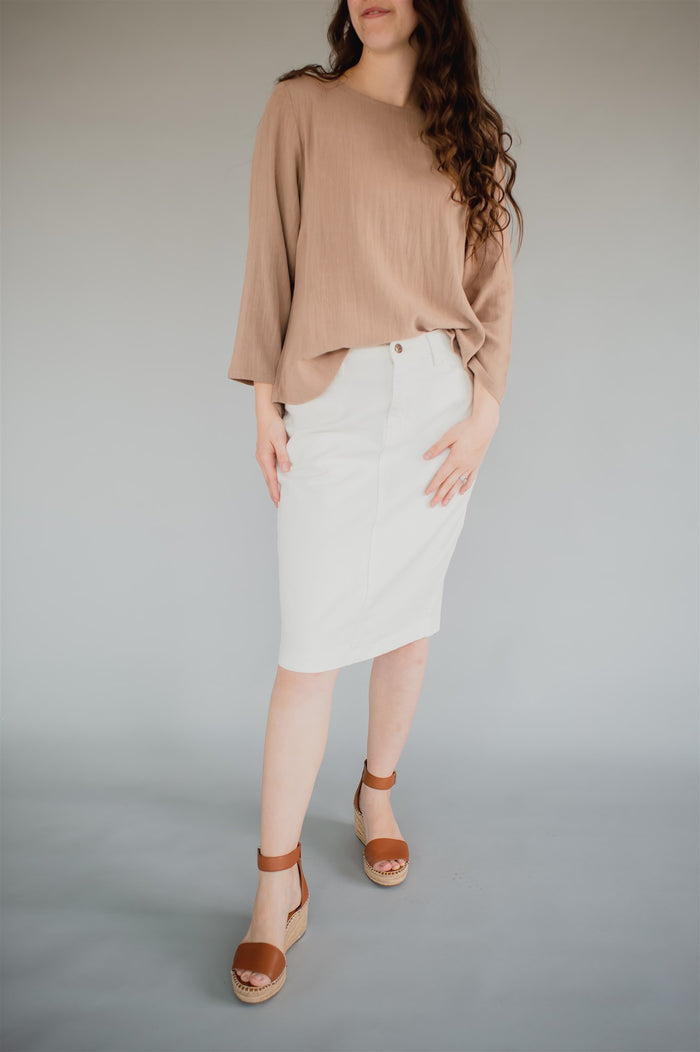 Final Sale Coloured Denim Edit - Ivory