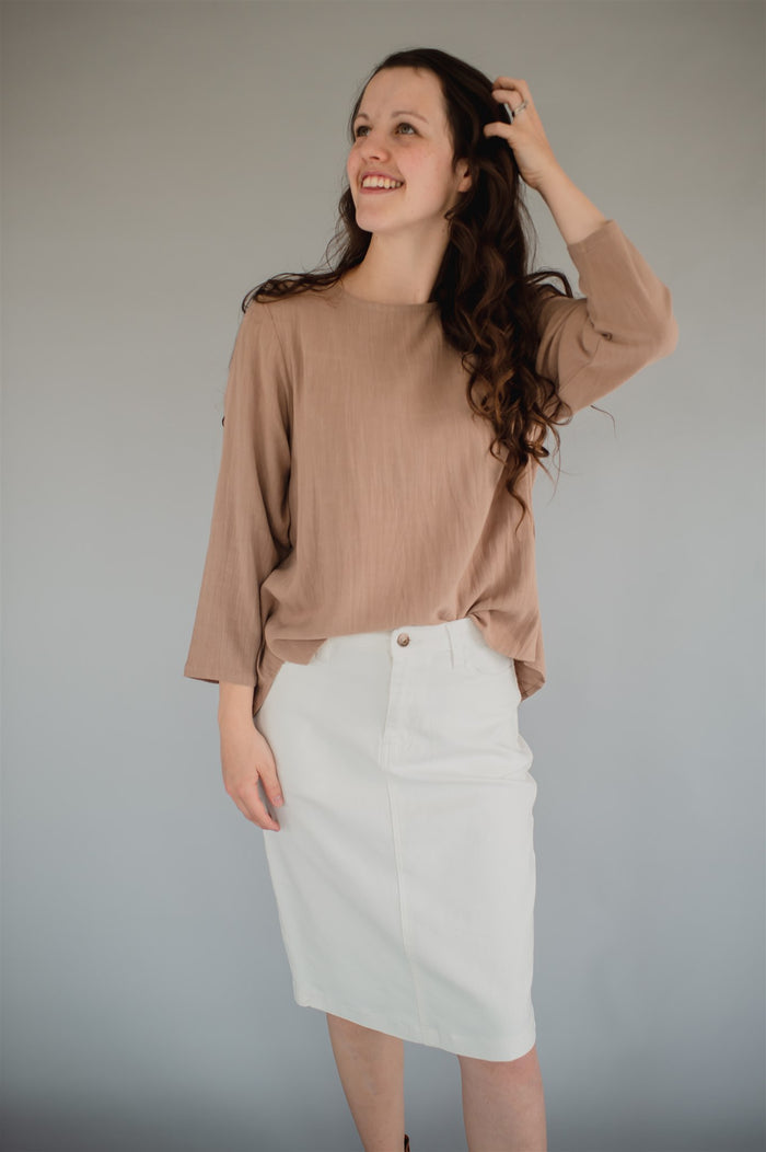Final Sale Coloured Denim Edit - Ivory
