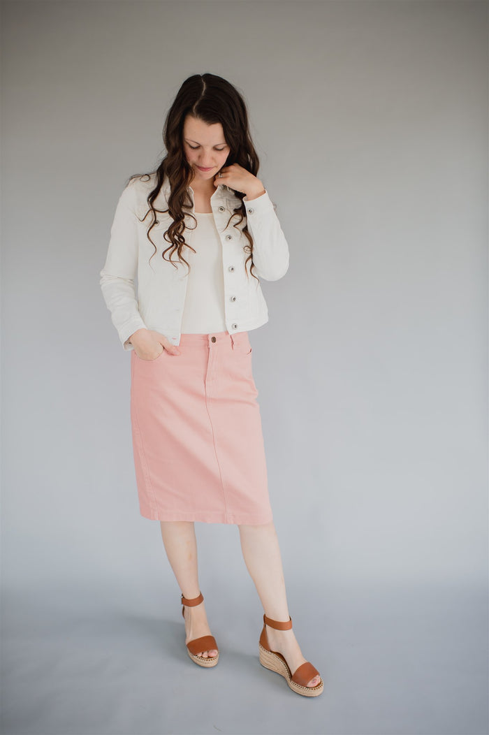 Final Sale Coloured Denim Edit - Pink