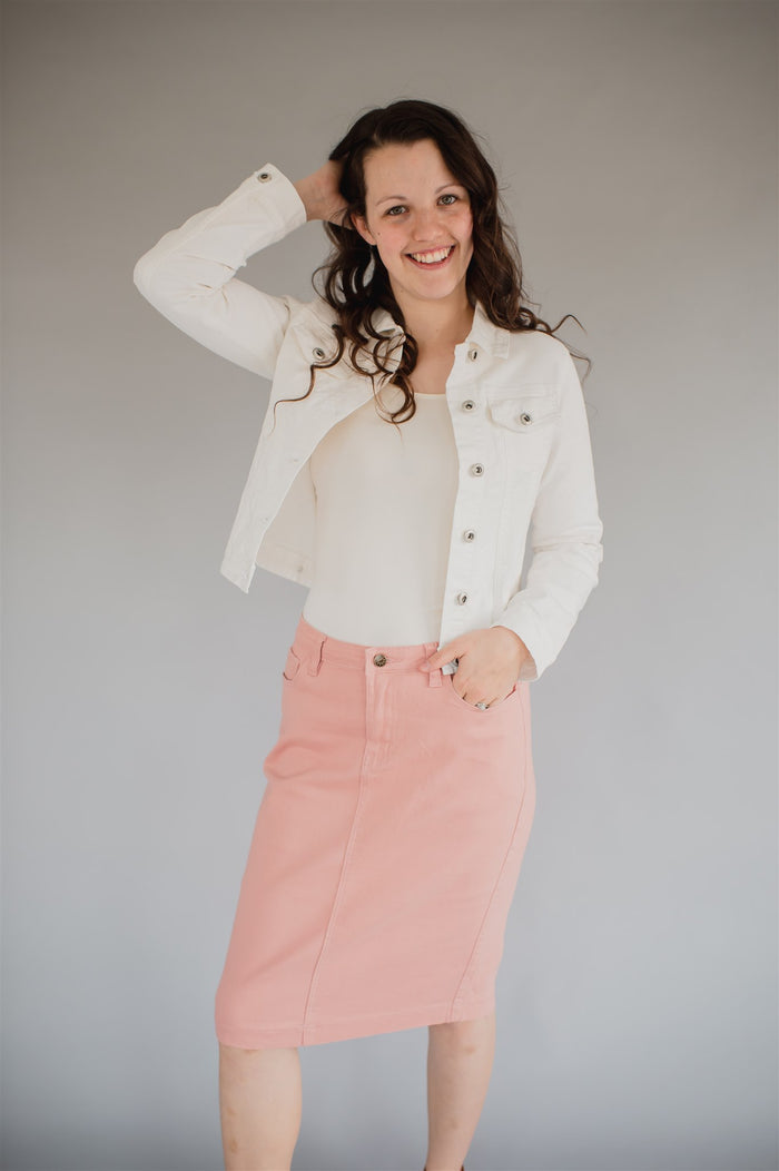 Final Sale Coloured Denim Edit - Pink