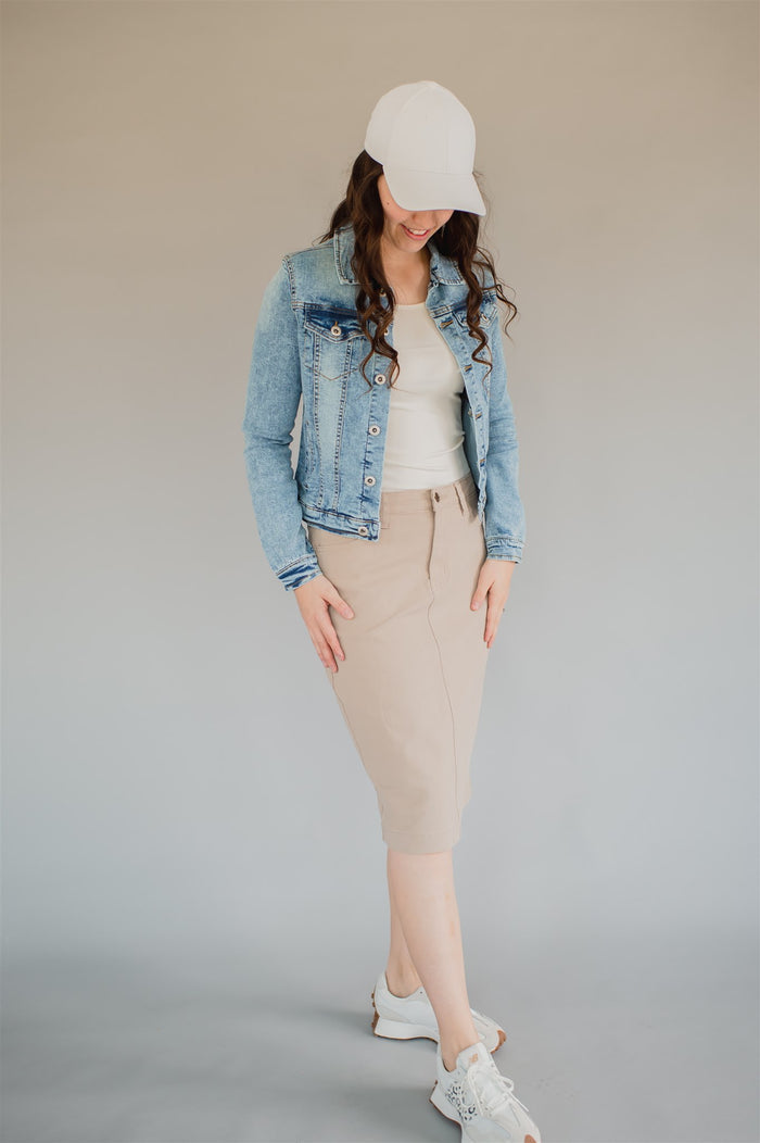 Final Sale Denim Edit - Beige