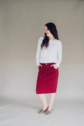 Final Sale Denim Edit - Cranberry