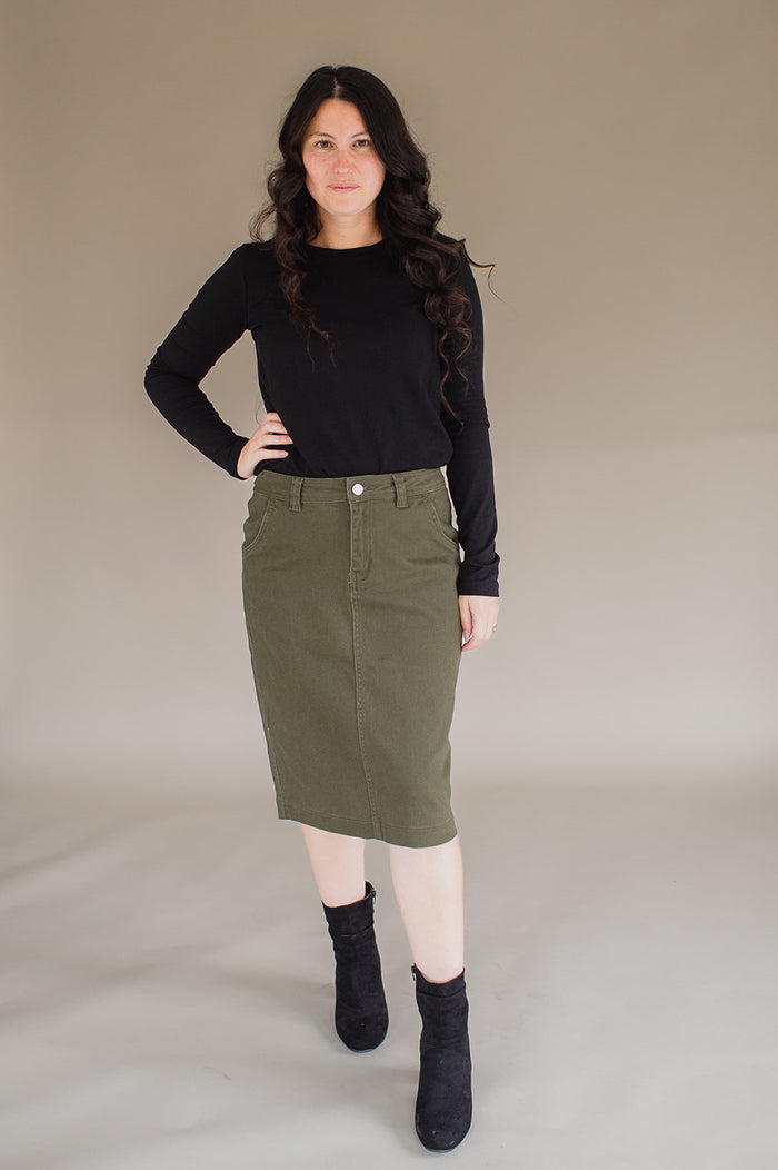 Final Sale Denim Edit - Deep Olive
