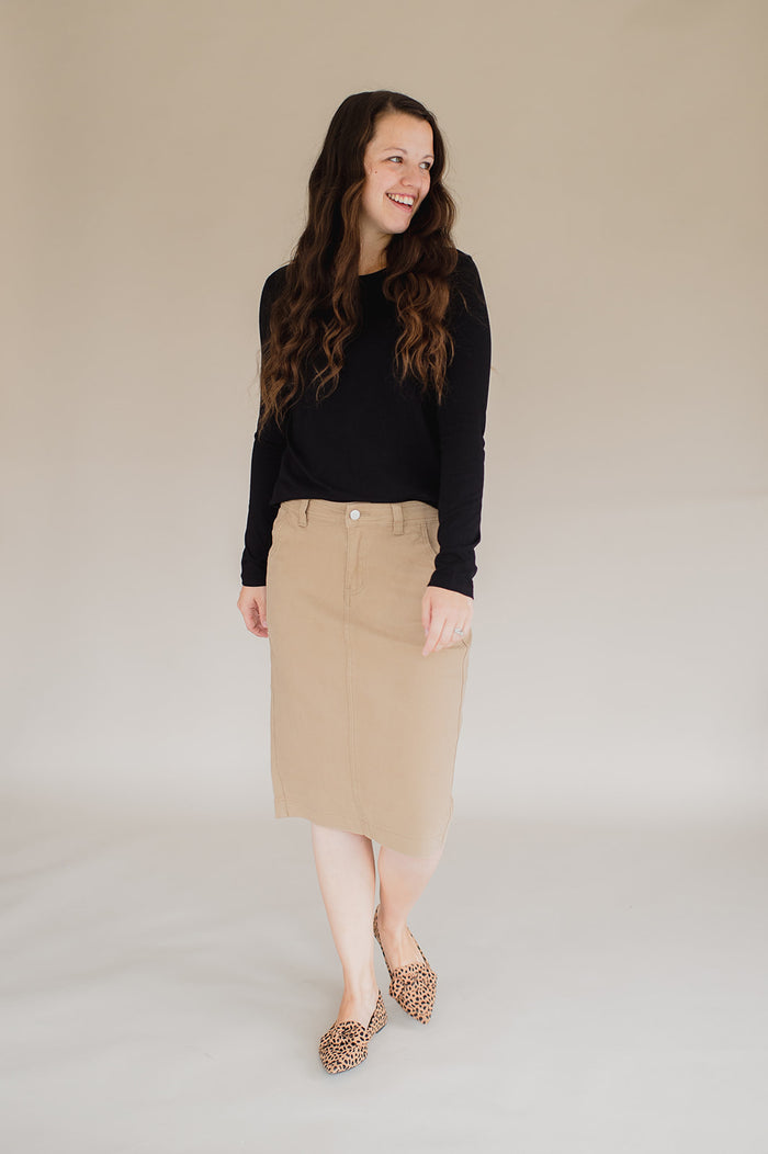 Final Sale Denim Edit - Khaki