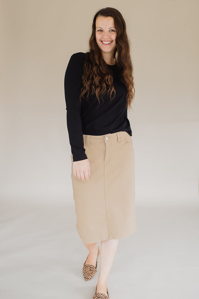 Final Sale Denim Edit - Khaki