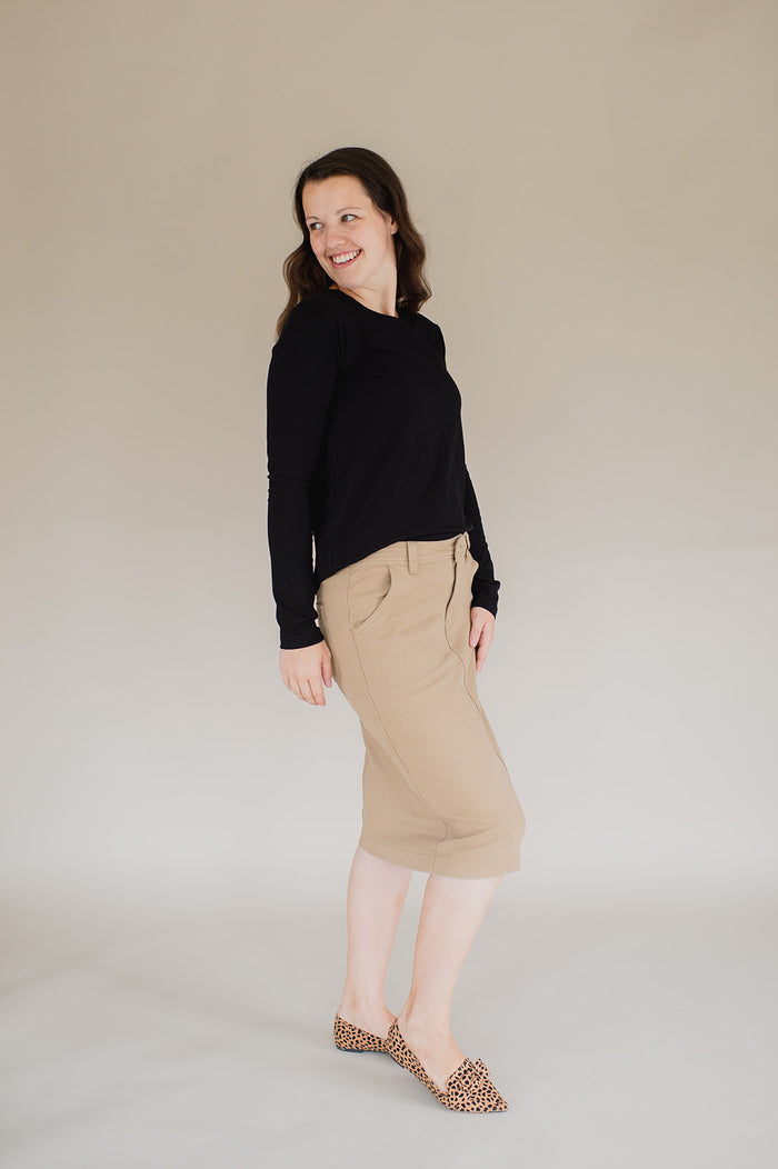 Final Sale Denim Edit - Khaki