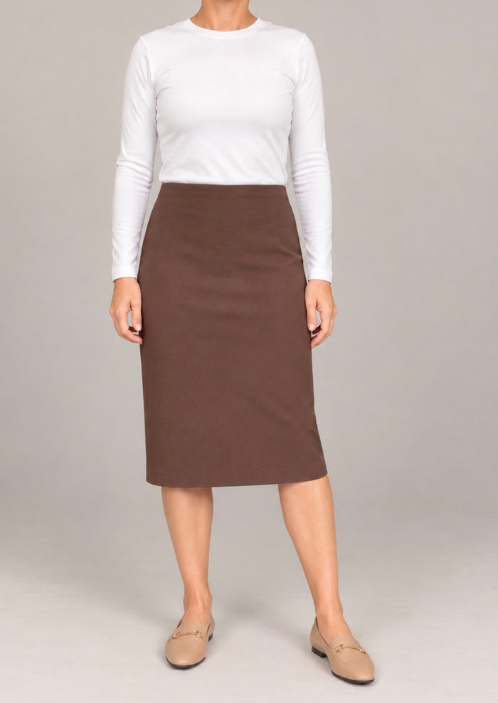 Final Sale Everyday Skirt - Chocolate