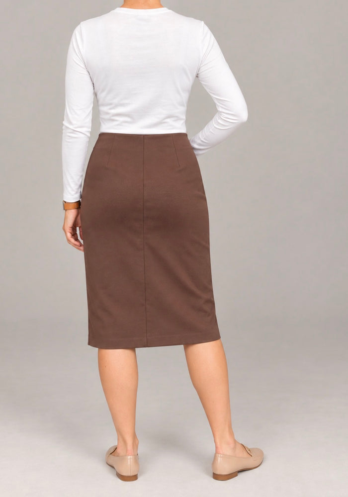 Final Sale Everyday Skirt - Chocolate